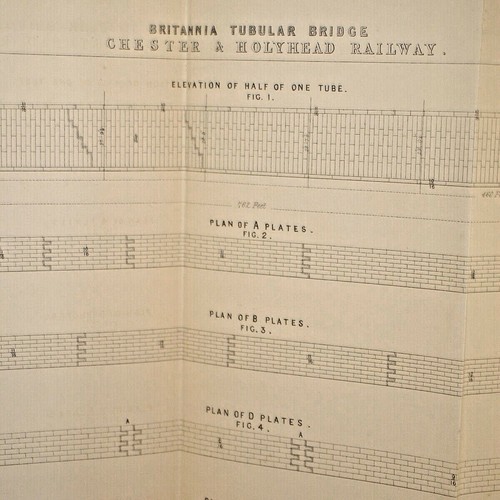 Signed William Fairburn Construction of Britannia & Conway Tubular Bridges 1849 - Imagen 7 de 10