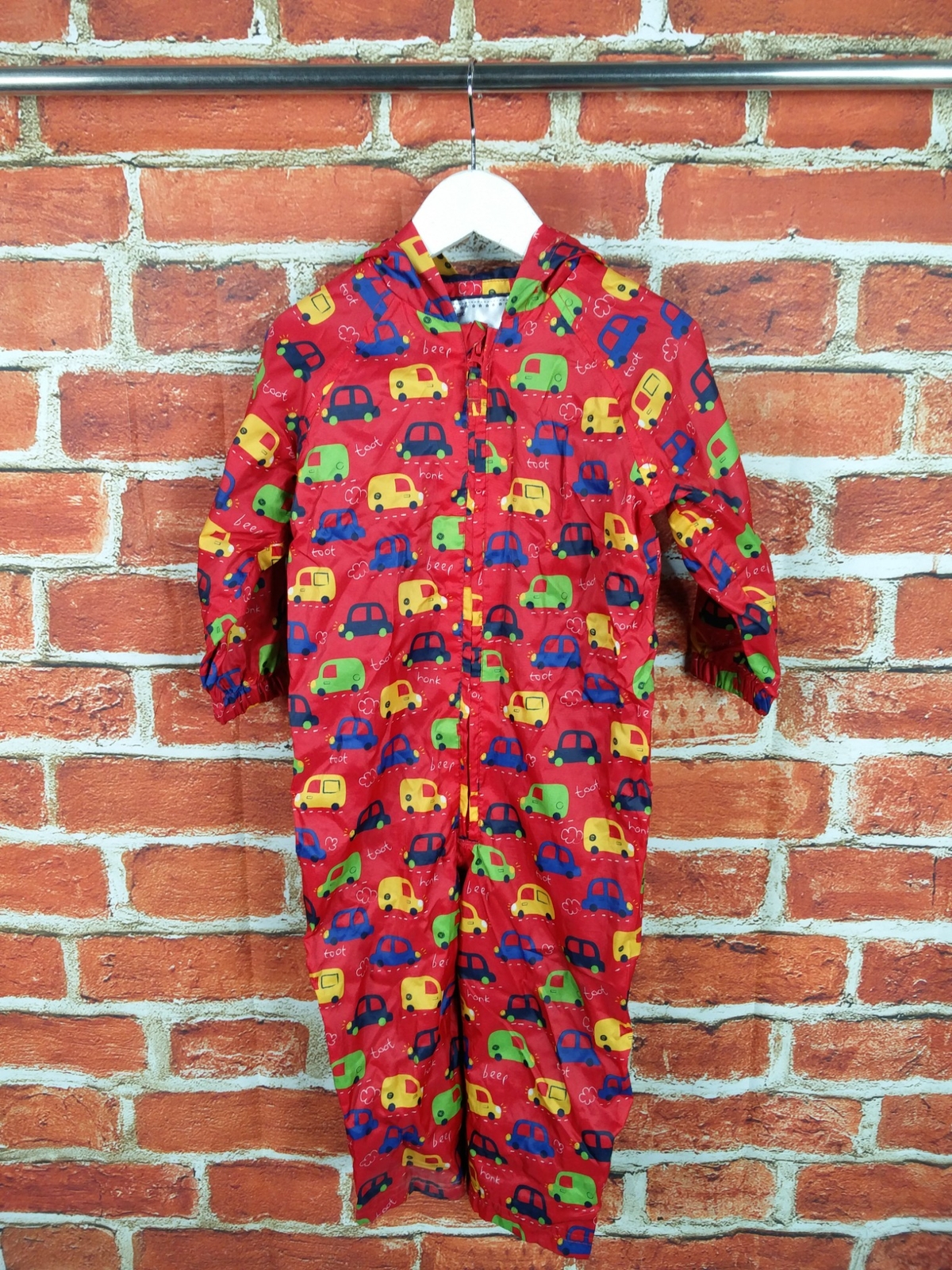 BABY BOYS COAT AGE 1824 MONTHS MOTHERCARE RED LIGHT PLAY RAIN ONE