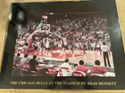 Chicago Bulls  1991 Brad Bennett Michael Jordan poster Original w/autograph — photo 1