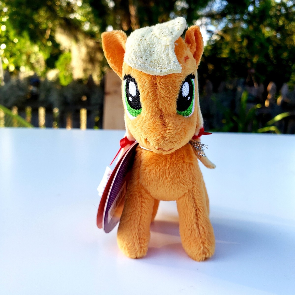 My Little Pony MLP Applejack Plush Backpack Clip Toy Collectible NEW