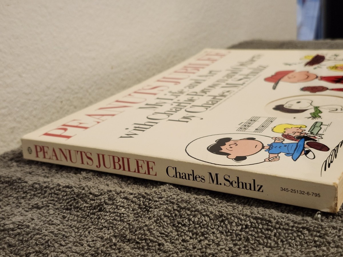 Signed Charles Schulz Peanuts Jubilee Book 1975 With JSA