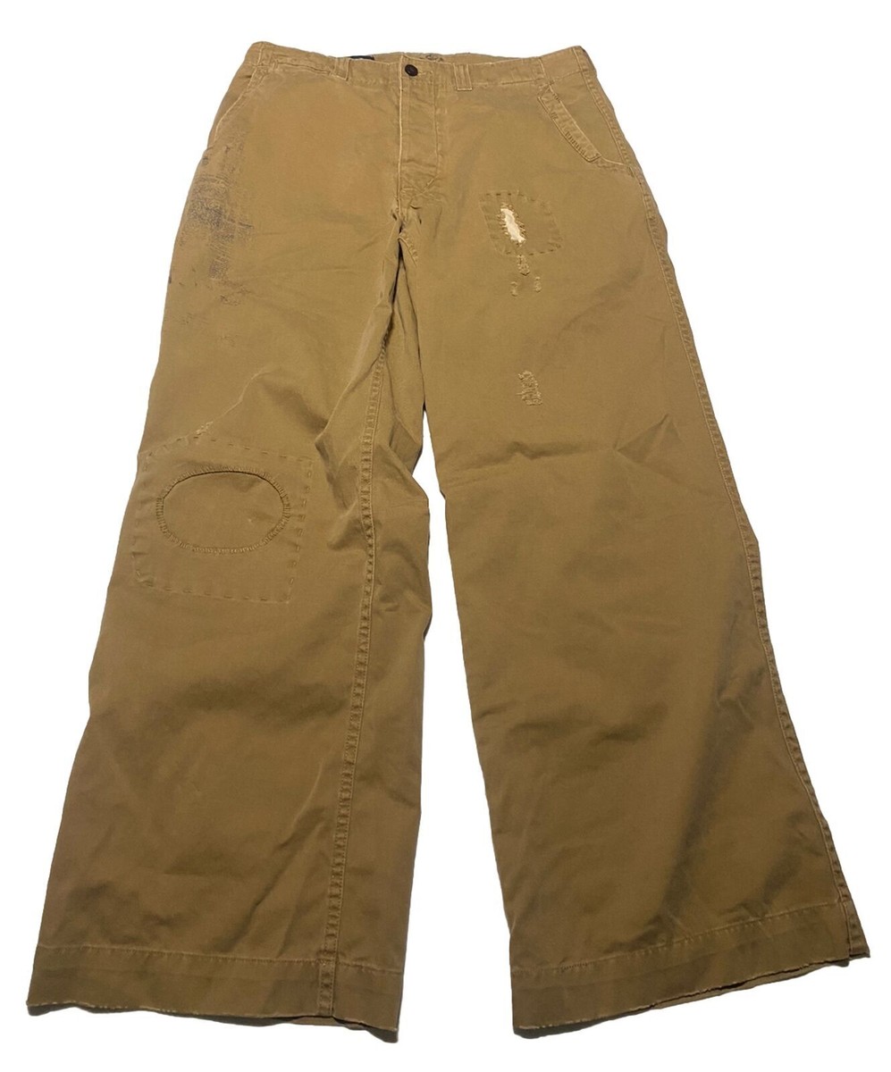 Polo Ralph Lauren buckleback field chino pants Patches Khaki Size