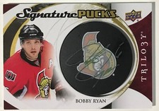 Bobby Ryan ~ 2015-16 Trilogy Hockey Signature Pucks Auto ~ SP-RY 💥 