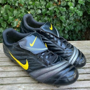 black metal studs football boots