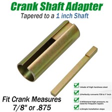 Fit 7/8"Crank Shaft Adapter Taper to 1"Generator  Pressure Washer Engine Bushing