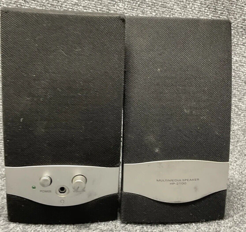 HP-2100 Wired Multimedia Speakers 🔊 110V Desktop Computer System - For Parts ⚠️ - 第 1/9 張圖片