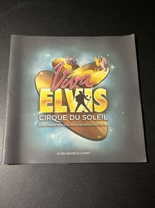 VIVA ELVIS CIRQUE DU SOLEIL Program Las Vegas Nevada Large Full Color Book