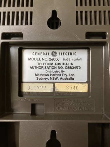 Telecom Aust General Electric Deluxe Speakerphone 12 Memory 2-9350 GE Telephone - Zdjęcie 15 z 17
