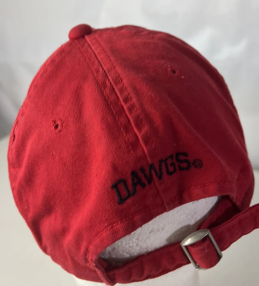 Georgia Bulldogs Hat Cap DAWGS Spellout Helmet Logo Strapback NCAA - Image 2 of 4