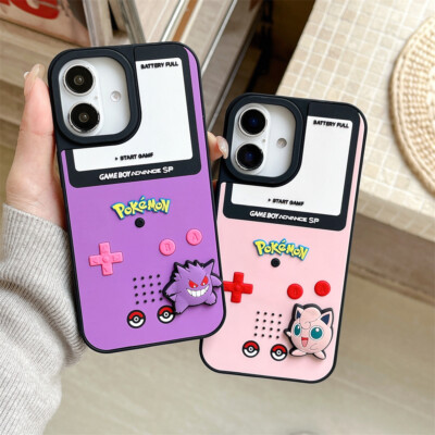 For iPhone XS XS 11-16 Pro Max Retro Gameboy 3D Case Shockproof Silicone Cover
