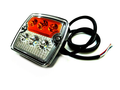 LUCE POSTERIORE CON Lampeggiatore Tondo ⌀ 132 Trattore Oldtimer Agricolo Destra EUR 8,90 - IT - 11
