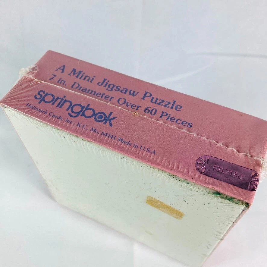 Mini rompecabezas pequeño Springbok 1979 redondo 7 pulgadas Miss Piggy Hallmark de colección Diámetro Foto 3 de 3