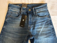 G-STAR Jeans Women’s W 25 L 28 Blue RAW 3301 Straight Ankle High Rise Denim Zip