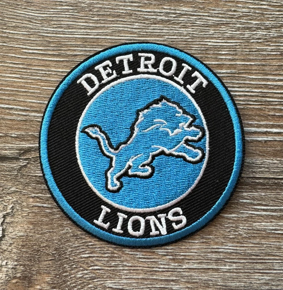 MARKENLOS NFL Detroit Lions PATCH Aufnäher Bügelbild American Football US Team Sport