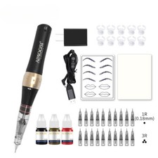 Tattoo Machine set Microblading Eyebrow Gun Pen Needle Permanent Makeup Supplies