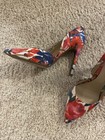 New Guess Floral d’orsay pointy toe stiletto pump heels Size 7.5 — photo 3