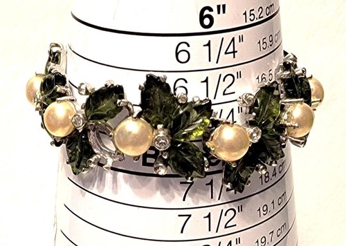 Bracciale A Spirale Argento Con Perle E Strass – Gioiello Elastico Multistrato Stile Vintage Anni '20, Regalo Perfetto Per Spose E Donne Eleganti