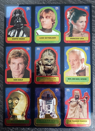 1999 Topps Chrome Archives Star Wars Double-Sided Chrome UNCUT Sheet - Picture 1 of 2