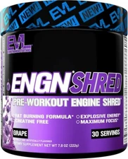 EVL ENGN Shred Thermogenic Ultimate Pre Workout Powder Grape