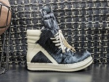 Size 11 New Rick Owens Geo Basket Fur High To...