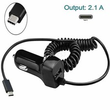 Quality Universal In Car Charger Type-C USB Charge Cable 2000mAH + USB Adaptor