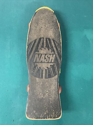 VTG Nash Skateboard 1989 Deck Wheels N-2 Deep In Too Shark VTG Nash Skateboard 1989 Deck Wheels N-2 Deep In Too Shark