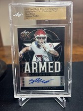 2022 Leaf Metal Armed And Dangerous Spencer Rattler 1/1 Mojo Black Proof