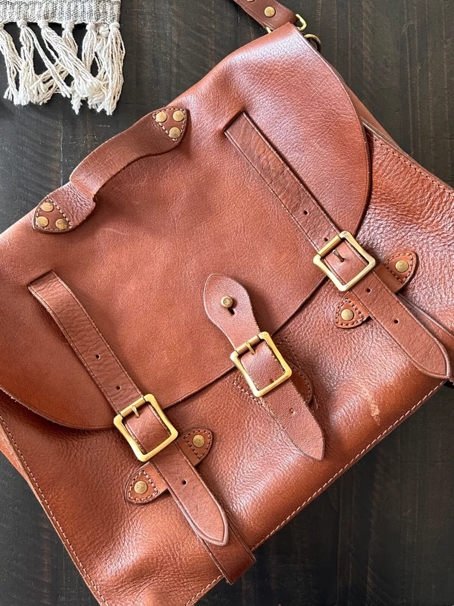 J crew outlet leather messenger bag
