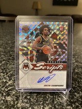 2021-22 Mosaic Justin Champagnie Silver Scripts Rookie Auto #RS-JCH - Raptors 🦖
