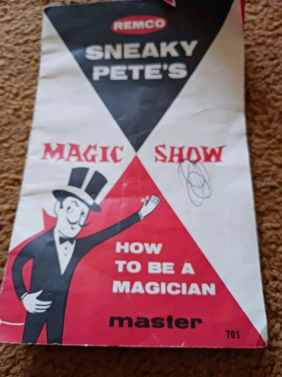 Remco Sneaky Pete's Magic Show Lot -1960's Incomplete Missing Several Pieces