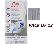 Wella Color Charm Liquid Permanent Hair Color, Cooling Violet 1.4oz PACK OF 12