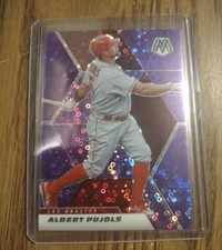2021 Mosaic Albert Pujols purple disco prizm Serial NO /50 NM-MINT Send Offers!
