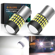 2Pcs 1156 P21W LED Reverse Backup Light White 78SMD for DRL Parking Tail Bulbs