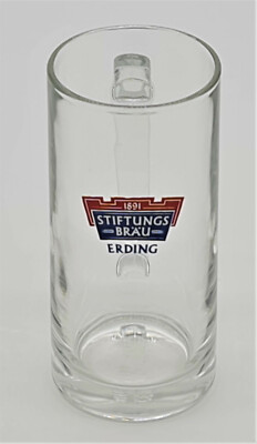 Stiftungs Bräu Erding 1891 Bierkrug Seidel 0,3l Humpen Gläser Glas (7242-1)