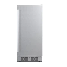 Avallon AFR152SSRH 15 Inch Wide 3.3 Cu. Ft. Compact Refrigerator with LED Lighti