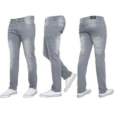 Kruze Herren Jeans Slim Fit Skinny Leg Stretch Flex Denim Hose Pants UK Größen