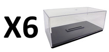 Set of 6 Acrylic display cases + bases for mo...