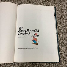 1975 Mickey Mouse Club Scrapbook Hardcover Book Keller Walt Disney