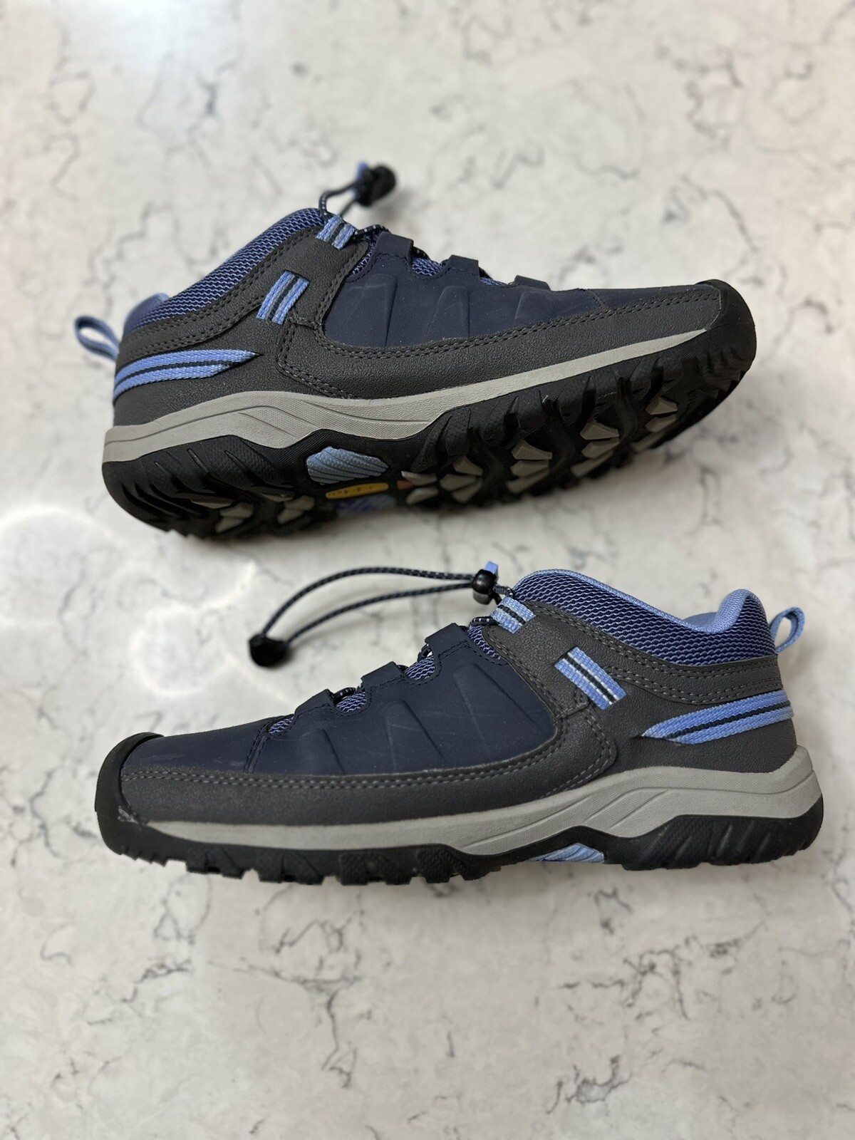 Scarpe da trekking Keen Youth taglia 5 Targhee basse impermeabili 1022922 blu grigio