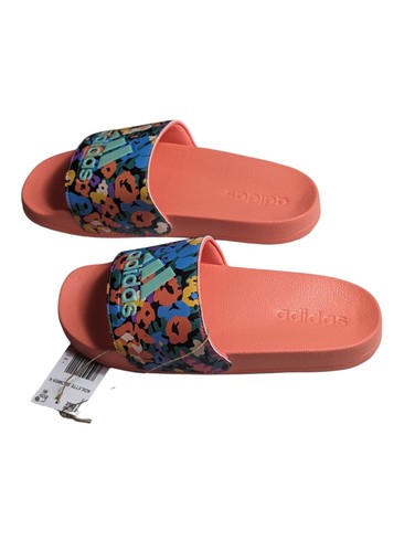 Sandalias de ducha Adidas Adilette deslizantes jóvenes niños talla 4 ID4490 nuevas con etiqueta - Imagen 1 de 5