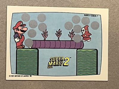 1989 Topps Nintendo Super Mario 2  Trading Card Scratch Off Screen 7 of 10