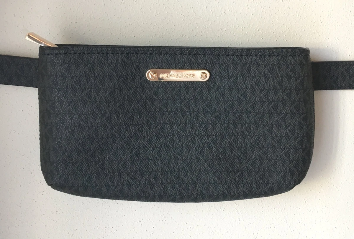 Michael Kors Fanny Pack Logo Waist Belt Bag - Black (Size S/M) | eBay