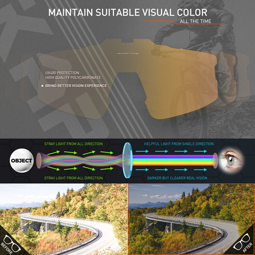 Occhiali da sole fotocromatici per ciclismo UV400 foto 6