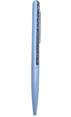 New 100% SWAROVSKI Brand Blue Crystal Shimmer Ballpoint Pen Black Ink 5595669