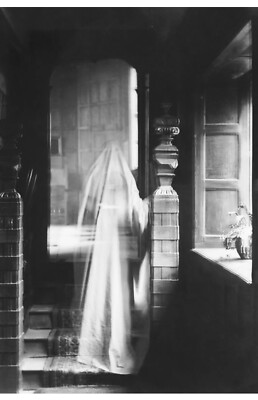 Victorian Ghost - Ghostly Double Exposure from 1899 - 4 x 6 in Photo Print