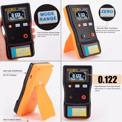 MESR 100 ESR Meter 100KHz In-Circuit Tester Capacitor Internal Resistance Tester