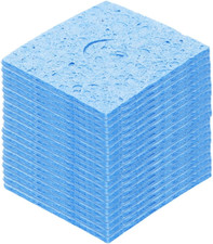 15 St&uuml;ck L&ouml;tschwamm 6 x 6 cm Quadratisch mit L&ouml;chern Blau Verdickte Reinigungspa