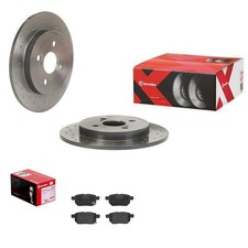 brembo SPORT BREMSSCHEIBEN 259mm+ BELÄGE HINTEN passend für TOYOTA YARIS P9 + IQ