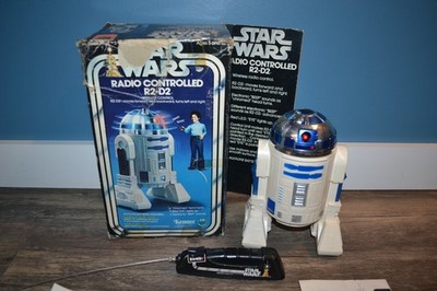 VINTAGE 1978 KENNER STAR WARS RADIO CONTROLLED R2-D2 WITH BOX AND