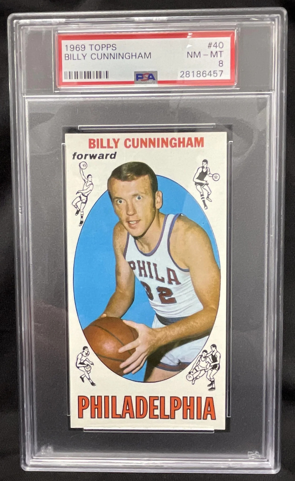 1969-70 Topps #40 Billy Cunningham RC PSA 8